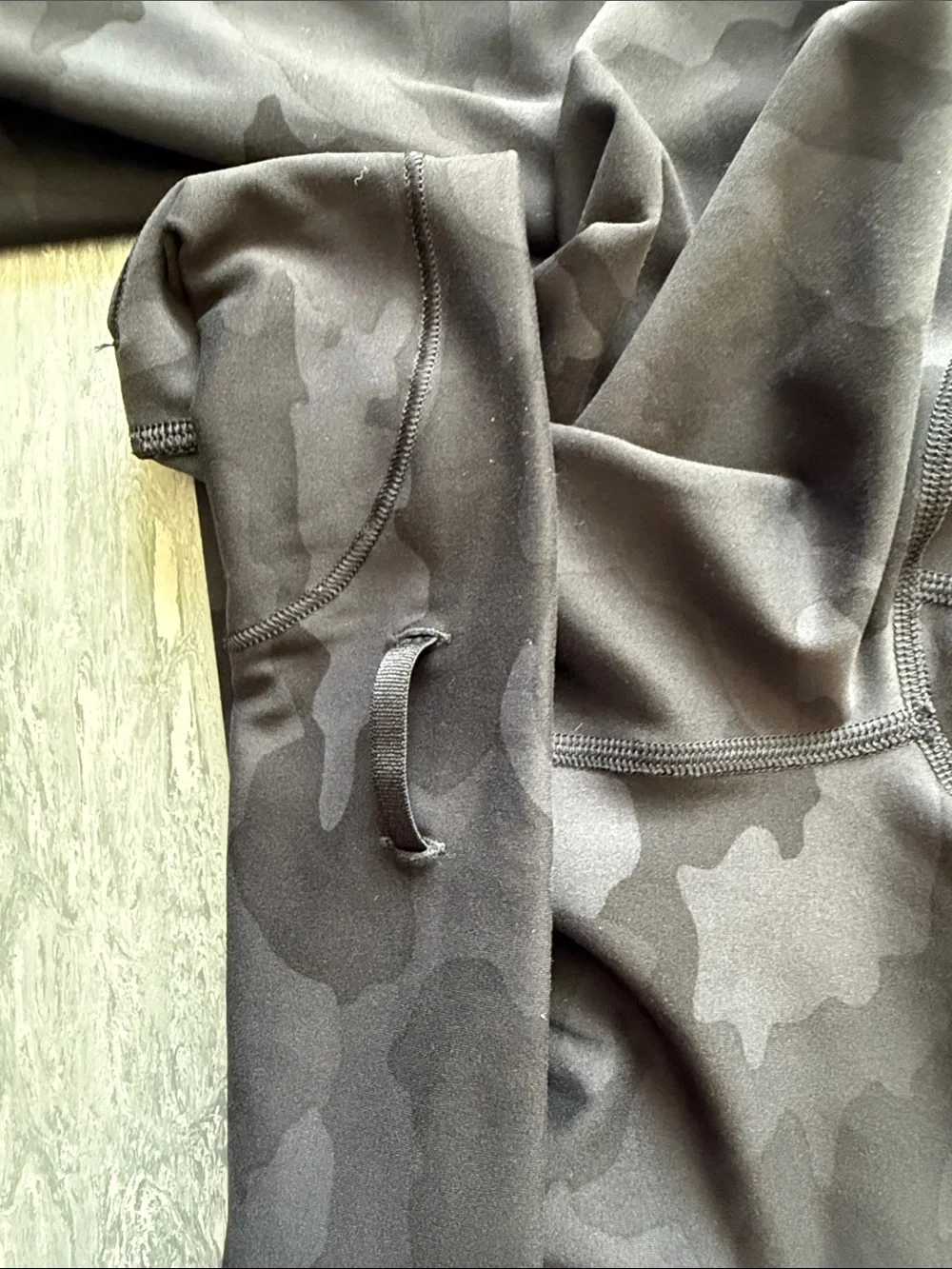 Lululemon Tall Black Camo Leggings